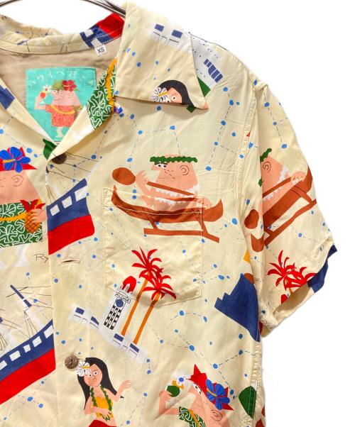 Sun Surf（サンサーフ）SUN SURF (サンサーフ) KEONI OF HAWAII (ケオニオブハワイ) アロハシャツ ベージュ サイズ:XSの古着・服飾アイテム