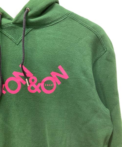 sacai（サカイ）sacai (サカイ) On＆On＆On Print Hoodi グリーン サイズ:4の古着・服飾アイテム