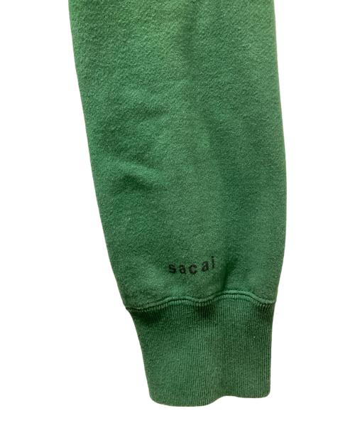 sacai（サカイ）sacai (サカイ) On＆On＆On Print Hoodi グリーン サイズ:4の古着・服飾アイテム