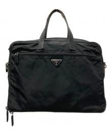 PRADA（プラダ）の古着「ナイロンブリーフケース」｜ブラック