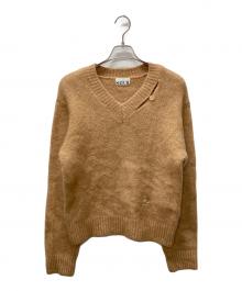 SATUR（セター）の古着「Essen Two Tone Mohair Blend Knit」｜ブラウン