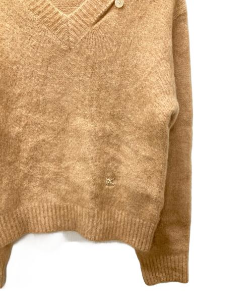 SATUR（セター）SATUR (セター) Essen Two Tone Mohair Blend Knit ブラウン サイズ:WSの古着・服飾アイテム