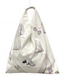 MM6 Maison Margiela（エムエムシックスメゾンマルジェラ）の古着「ジャパニーズトートバッグ/グラフィックプリントバッグ」｜ホワイト