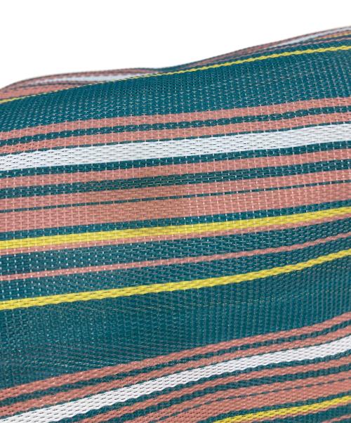 MARNI（マルニ）MARNI (マルニ) フラワーカフェストライプバッグ ピンク×グリーンの古着・服飾アイテム