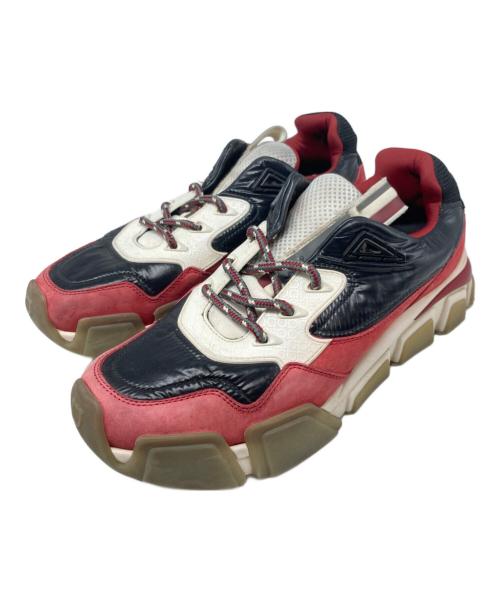 Salvatore Ferragamo（サルヴァトーレ フェラガモ）Salvatore Ferragamo (サルヴァトーレ フェラガモ) ガンチーニスニーカー レッド サイズ:7Mの古着・服飾アイテム