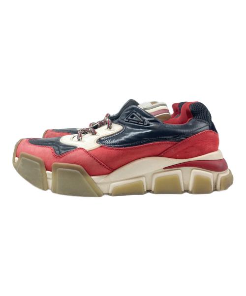 Salvatore Ferragamo（サルヴァトーレ フェラガモ）Salvatore Ferragamo (サルヴァトーレ フェラガモ) ガンチーニスニーカー レッド サイズ:7Mの古着・服飾アイテム