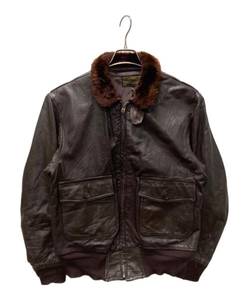 L.W.FOSTER SPORTSWEAR（エル・ダブリュー・フォスター・スポーツウェア）L.W.FOSTER SPORTSWEAR (エル・ダブリュー・フォスター・スポーツウェア) G-1フライトジャケット ブラウン サイズ:42の古着・服飾アイテム