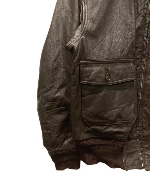 L.W.FOSTER SPORTSWEAR（エル・ダブリュー・フォスター・スポーツウェア）L.W.FOSTER SPORTSWEAR (エル・ダブリュー・フォスター・スポーツウェア) G-1フライトジャケット ブラウン サイズ:42の古着・服飾アイテム