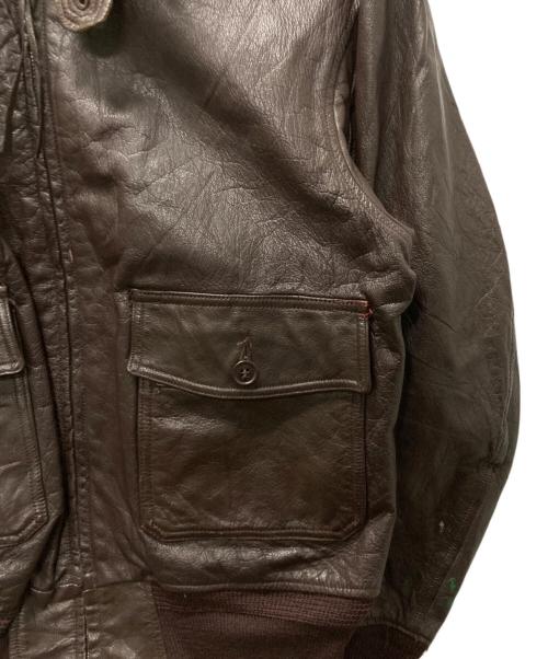 L.W.FOSTER SPORTSWEAR（エル・ダブリュー・フォスター・スポーツウェア）L.W.FOSTER SPORTSWEAR (エル・ダブリュー・フォスター・スポーツウェア) G-1フライトジャケット ブラウン サイズ:42の古着・服飾アイテム