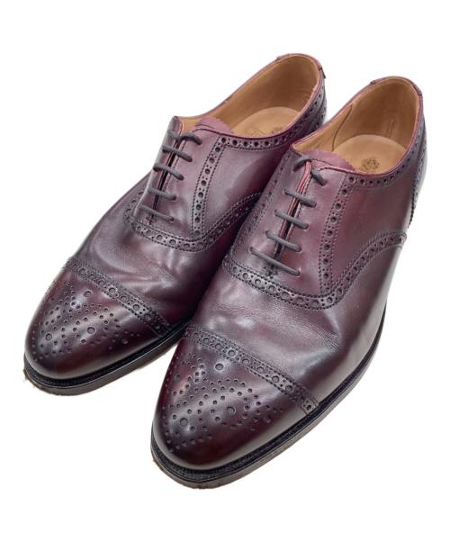 Crockett & Jones（クロケット＆ジョーンズ）Crockett & Jones (クロケット＆ジョーンズ) ウィングチップシューズ バーガンディー サイズ:7Eの古着・服飾アイテム