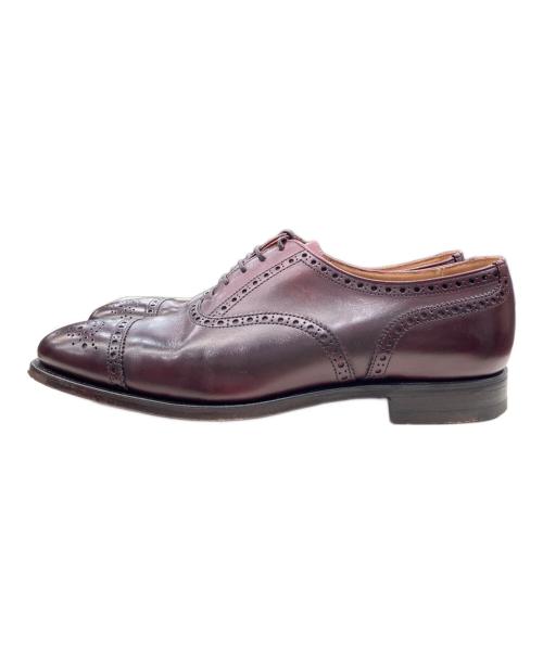 Crockett & Jones（クロケット＆ジョーンズ）Crockett & Jones (クロケット＆ジョーンズ) ウィングチップシューズ バーガンディー サイズ:7Eの古着・服飾アイテム