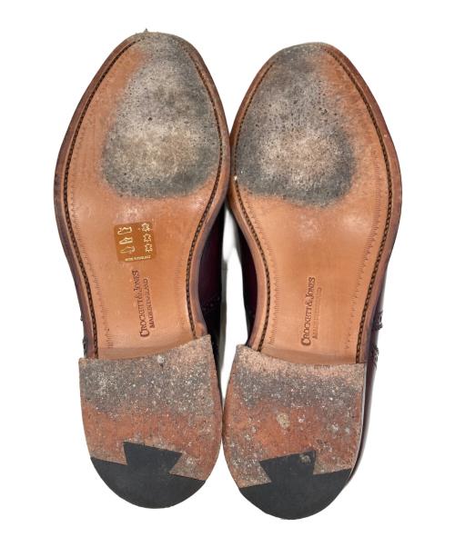 Crockett & Jones（クロケット＆ジョーンズ）Crockett & Jones (クロケット＆ジョーンズ) ウィングチップシューズ バーガンディー サイズ:7Eの古着・服飾アイテム