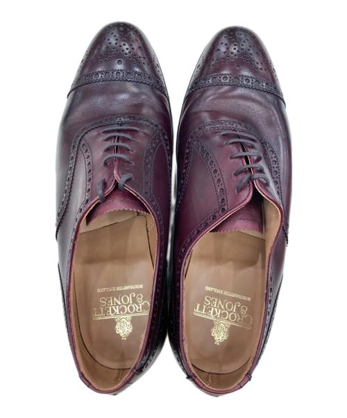 Crockett & Jones（クロケット＆ジョーンズ）Crockett & Jones (クロケット＆ジョーンズ) ウィングチップシューズ バーガンディー サイズ:7Eの古着・服飾アイテム