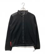 PRADA SPORTSプラダスポーツ）の古着「フルジップニットジャケット」｜ブラック