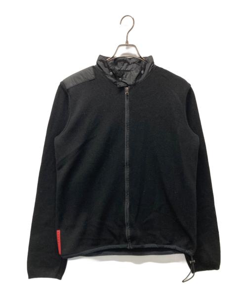 PRADA SPORTS（プラダスポーツ）PRADA SPORTS (プラダスポーツ) フルジップニットジャケット ブラック サイズ:52の古着・服飾アイテム