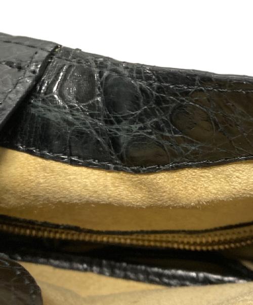 NANCY GONZALEZ（ナンシーゴンザレス）NANCY GONZALEZ (ナンシーゴンザレス) クロコハンドバッグ ブラックの古着・服飾アイテム