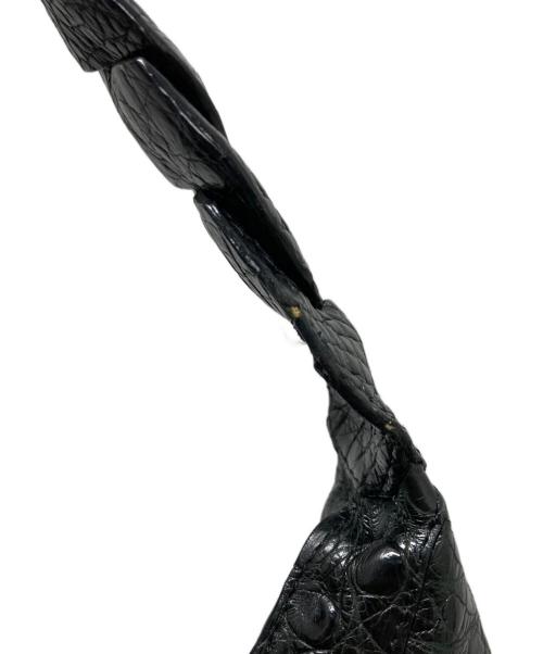 NANCY GONZALEZ（ナンシーゴンザレス）NANCY GONZALEZ (ナンシーゴンザレス) クロコハンドバッグ ブラックの古着・服飾アイテム