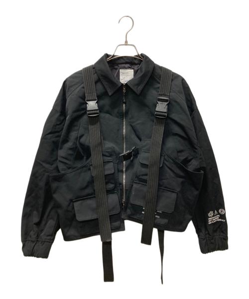 SHAREEF（シャリーフ）SHAREEF (シャリーフ) BODY VEST BLOUSON ブラック サイズ:1の古着・服飾アイテム
