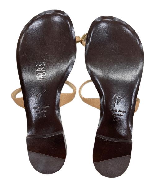 GIUSEPPE ZANOTTI（ジュゼッペザノッティ）GIUSEPPE ZANOTTI (ジュゼッペザノッティ) フラットサンダル ブラウン サイズ:SIZE  37.5の古着・服飾アイテム