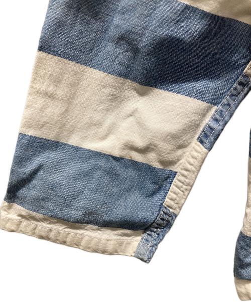 POST O'ALLS（ポストオーバーオールズ）POST O'ALLS (ポストオーバーオールズ) カバーオール ホワイト×ブルー サイズ:Sの古着・服飾アイテム