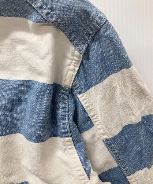 POST O'ALLS（ポストオーバーオールズ）POST O'ALLS (ポストオーバーオールズ) カバーオール ホワイト×ブルー サイズ:Sの古着・服飾アイテム