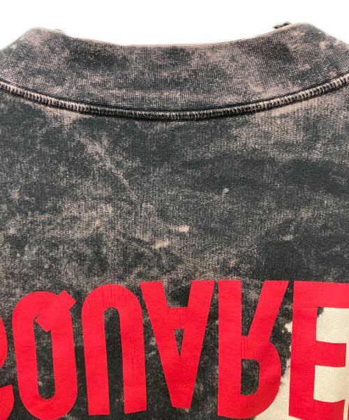 DSQUARED2（ディースクエアード）DSQUARED2 (ディースクエアード) ブリーチ加工カーディガン グレー×ベージュ サイズ:Lの古着・服飾アイテム