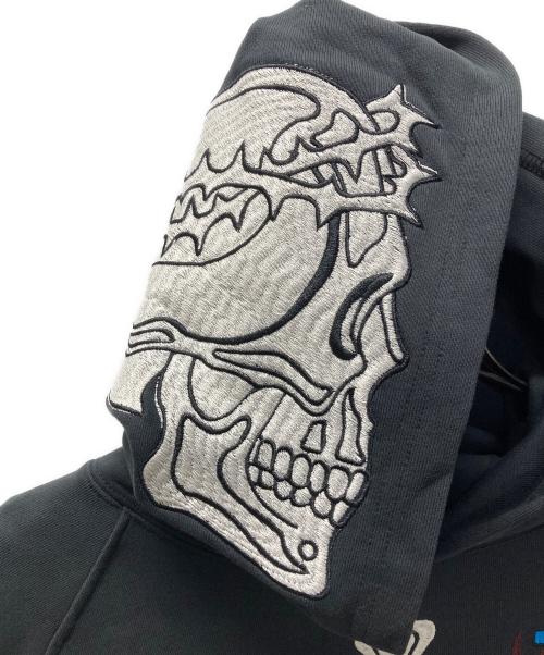 MADO（マド）MADO (マド) BONES EMBROIDERY HOODIE ブラック サイズ:Lの古着・服飾アイテム