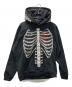 MADO（マド）の古着「BONES EMBROIDERY HOODIE」｜ブラック