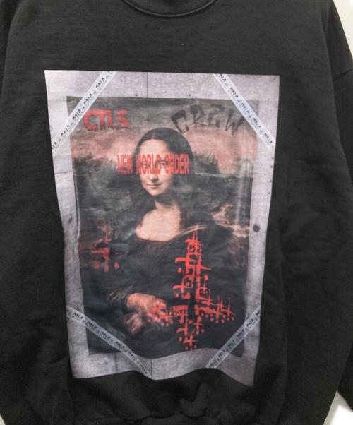 CVTVLIST（カタリスト）CVTVLIST (カタリスト) BARNEYS NEWYORK (バーニーズ・ニューヨーク) モナリザグラフィティプリントスウェット ブラック サイズ:SIZE 1の古着・服飾アイテム