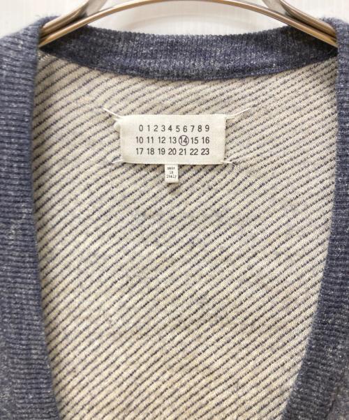 Maison Margiela（メゾンマルジェラ）Maison Margiela (メゾンマルジェラ) ウールリネンカーディガン グレー サイズ:Mの古着・服飾アイテム