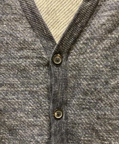 Maison Margiela（メゾンマルジェラ）Maison Margiela (メゾンマルジェラ) ウールリネンカーディガン グレー サイズ:Mの古着・服飾アイテム