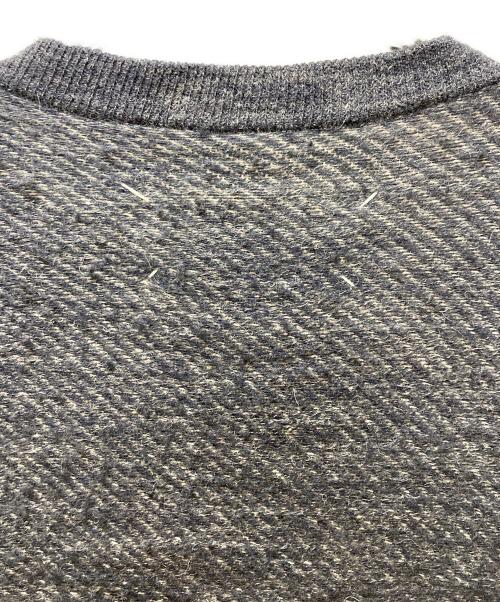 Maison Margiela（メゾンマルジェラ）Maison Margiela (メゾンマルジェラ) ウールリネンカーディガン グレー サイズ:Mの古着・服飾アイテム