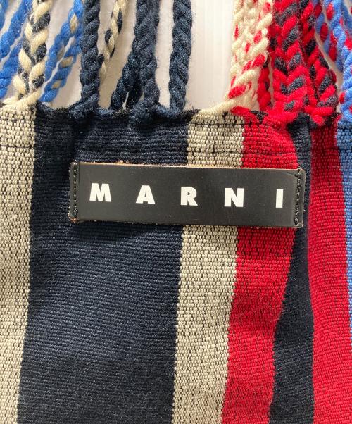 MARNI（マルニ）MARNI (マルニ) ハンモックバッグ ブラック×ブルーの古着・服飾アイテム