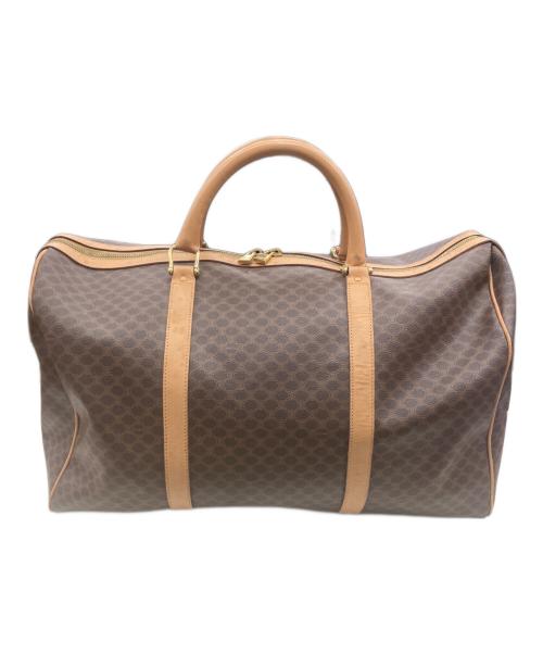 CELINE（セリーヌ）CELINE (セリーヌ) マカダム柄ボストンバッグ ブラウンの古着・服飾アイテム