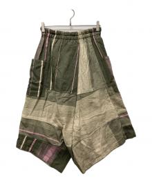 tamaki niime（タマキ ニイメ）の古着「コットンサルエルパンツ」｜ピンク×黄緑