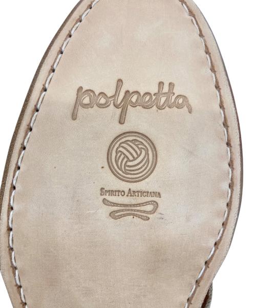 POLPETTA（ポルペッタ）POLPETTA (ポルペッタ) グルカサンダル グレー×ブラウン サイズ:40１/2の古着・服飾アイテム