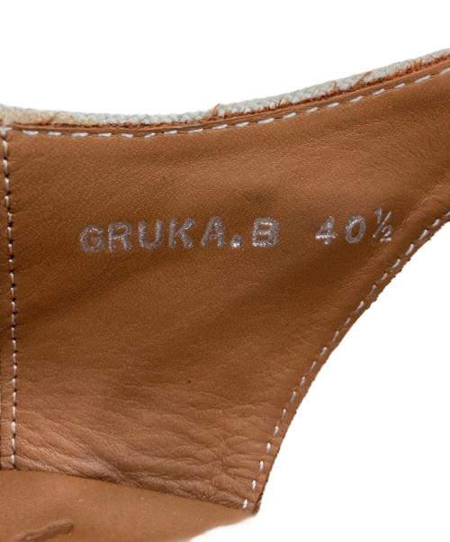 POLPETTA（ポルペッタ）POLPETTA (ポルペッタ) グルカサンダル グレー×ブラウン サイズ:40１/2の古着・服飾アイテム