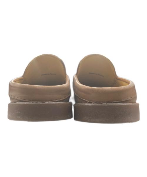 PARABOOT（パラブーツ）PARABOOT (パラブーツ) BEAMS (ビームス) レザースリッポン ブラウン サイズ:７の古着・服飾アイテム