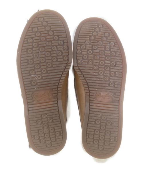 PARABOOT（パラブーツ）PARABOOT (パラブーツ) BEAMS (ビームス) レザースリッポン ブラウン サイズ:７の古着・服飾アイテム