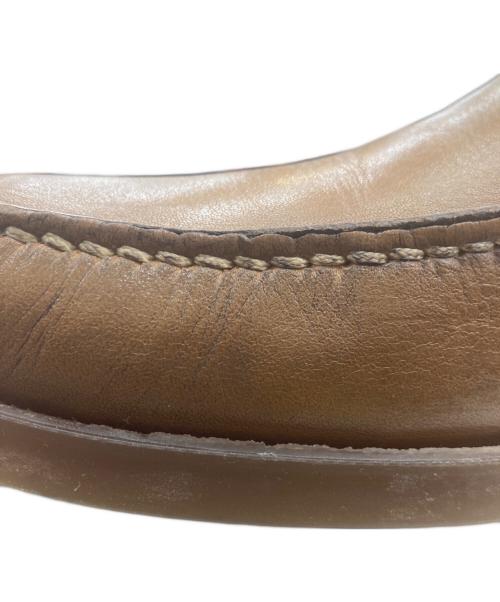 PARABOOT（パラブーツ）PARABOOT (パラブーツ) BEAMS (ビームス) レザースリッポン ブラウン サイズ:７の古着・服飾アイテム