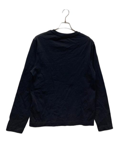 AMI Alexandre Mattiussi（アミアレクサンドルマテュッシ）AMI Alexandre Mattiussi (アミアレクサンドルマテュッシ) ハートロゴ刺繍カットソー ブラック サイズ:Mの古着・服飾アイテム