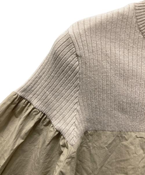 BEARDSLEY（ビアズリー）BEARDSLEY (ビアズリー) ニットコンビワンピース ベージュ サイズ:Freeの古着・服飾アイテム