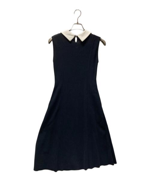 Rene（ルネ）Rene (ルネ) 白襟ビジューワンピース ブラック サイズ:34の古着・服飾アイテム