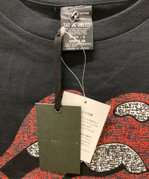 NUMBER (N)INE（ナンバーナイン）NUMBER (N)INE (ナンバーナイン) 復刻 Rolling Stones プリントTシャツ ブラック サイズ:2の古着・服飾アイテム