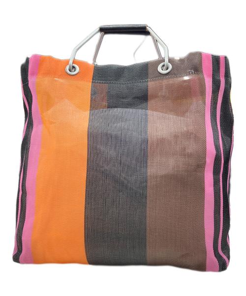 MARNI（マルニ）MARNI (マルニ) フラワーカフェストライプトートバッグ マルチカラーの古着・服飾アイテム