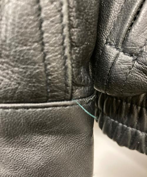 AVIREX（アヴィレックス）AVIREX (アヴィレックス) LEATHER CWU BLOUSON/レザーCWUブルゾン ブラック サイズ:Lの古着・服飾アイテム