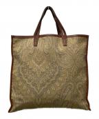 A VACATIONア ヴァケーション）の古着「ペイズリージャガードトートバッグ」｜ベージュ