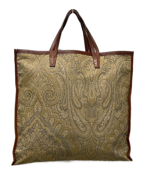 A VACATION（ア ヴァケーション）A VACATION (ア ヴァケーション) ペイズリージャガードトートバッグ ベージュの古着・服飾アイテム