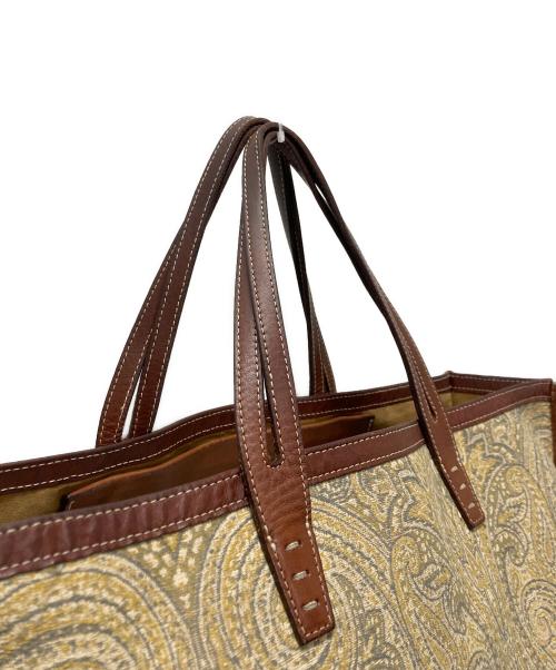 A VACATION（ア ヴァケーション）A VACATION (ア ヴァケーション) ペイズリージャガードトートバッグ ベージュの古着・服飾アイテム