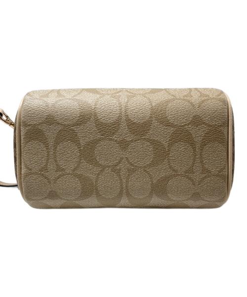 COACH（コーチ）COACH (コーチ) ミニ ローアン サッチェル・ブロックド シグネチャー キャンバス ベージュの古着・服飾アイテム